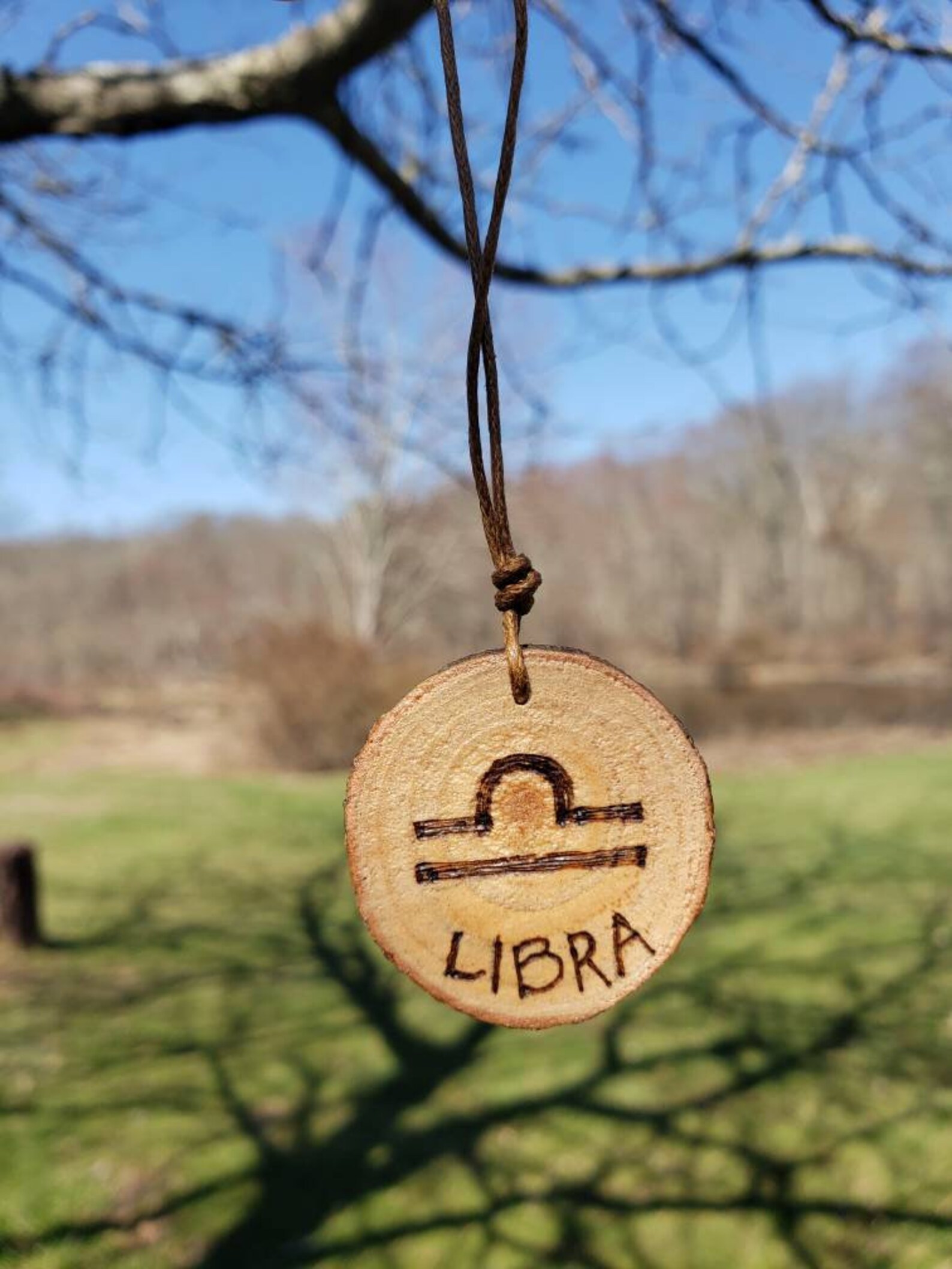 Libra Zodiac Astrological Sign Sept. 23 Oct. 22 Handburned | Etsy