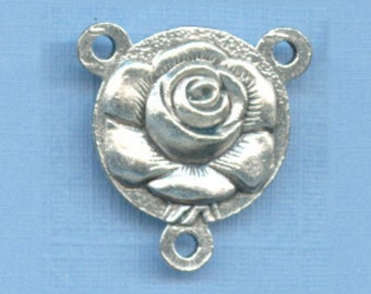 5 Rose/Saint Rita Rosary Centerpieces 5/8 in. for Rosary Makers