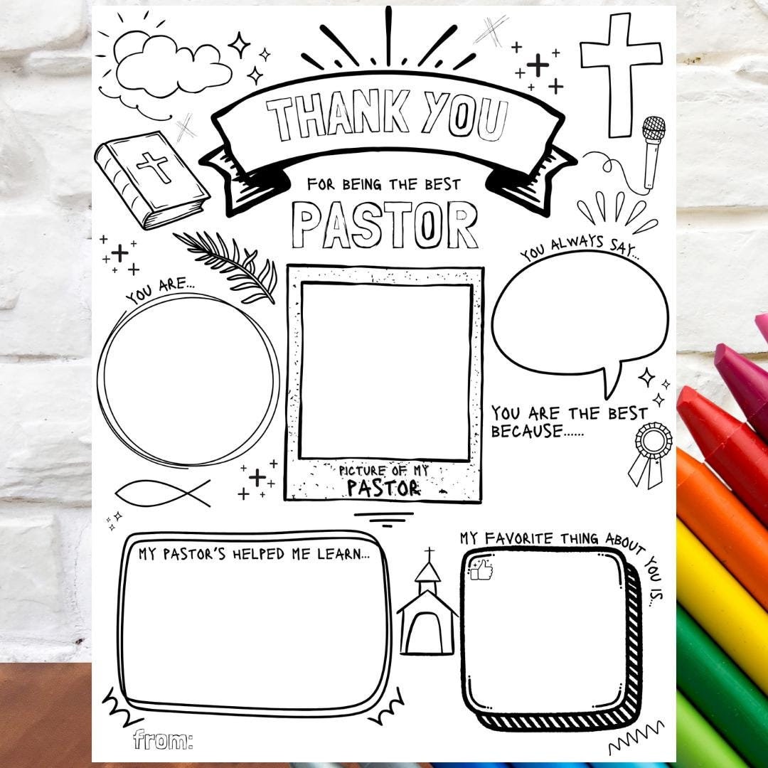 Pastor Appreciation Printable | Pastor Appreciation Month | Thank You Gift | Pastor Gifts Coloring Pages School Kids | Digital Download - Etsy pastor-appreciation-printable-pastor-appreciation-month-thank-you-gift-pastor-gifts-coloring-pages-school-kids-digital-download-etsy
