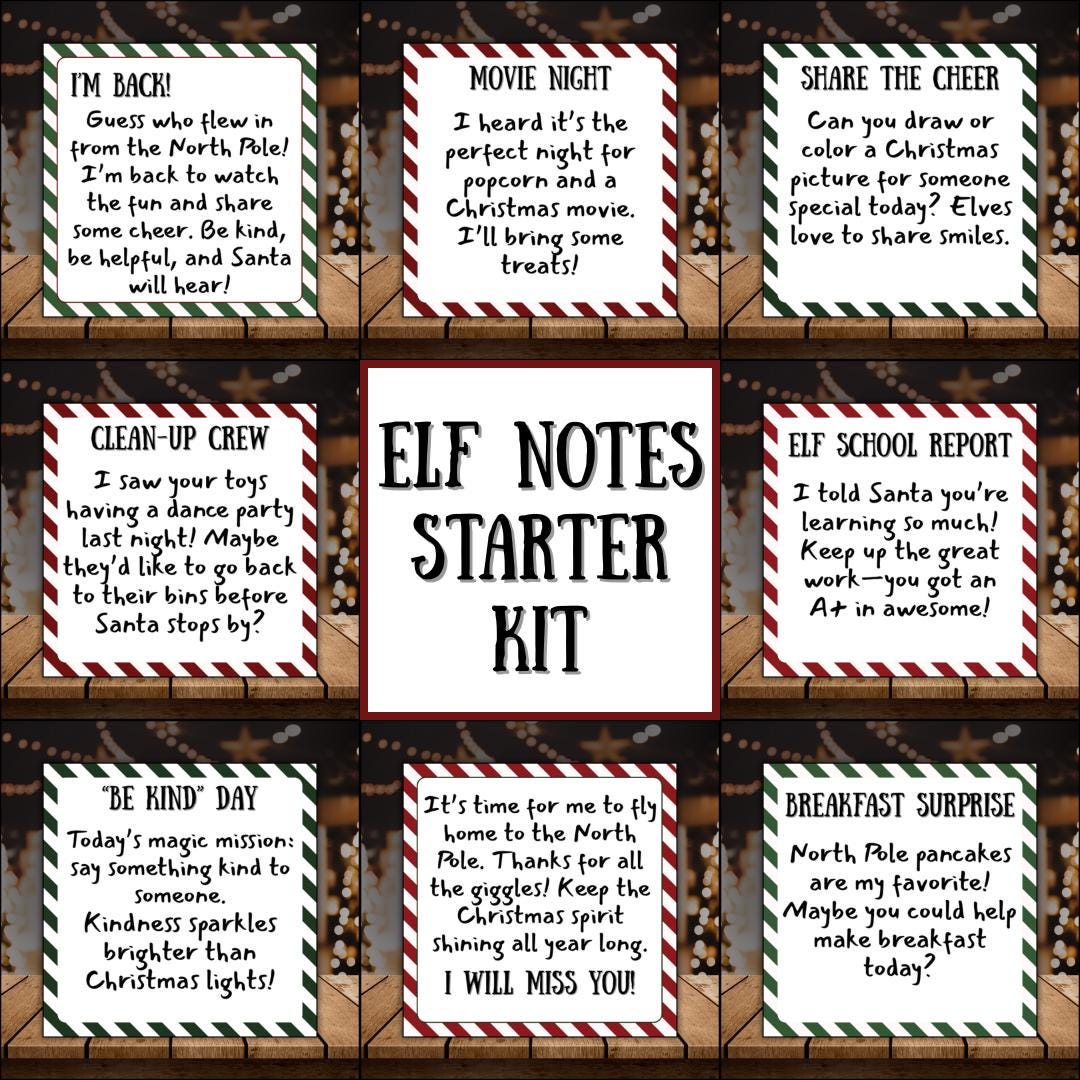 41 Easy Popcorn Crafts for Kids 30 Elf Starter Kit Printable 6 Elf Notes + Arrival & Goodbye Letters +…