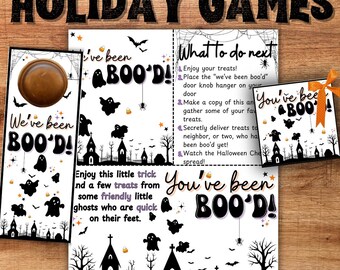You've Been Booed Kit: Halloween Goodie Bag Tags (PDF)