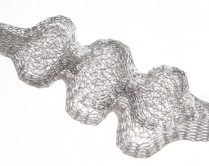 Steel Colored Wire Lace Metal Mesh Tube Ribbon 6mm - 3 Yds - Etsy