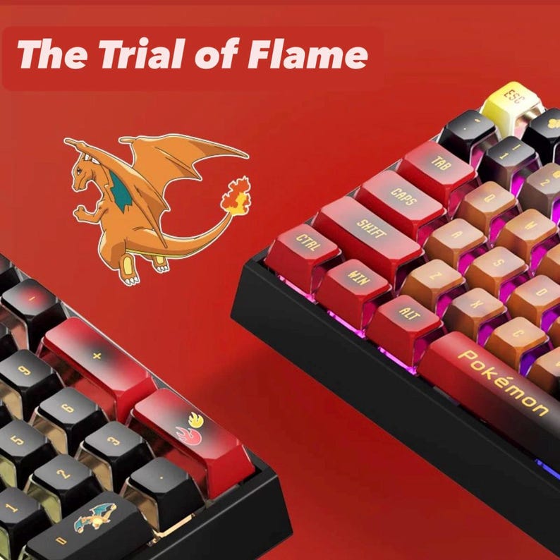 Cherry MX3.0S Keyboard Pokemon Charizard | 109 Keys - Etsy