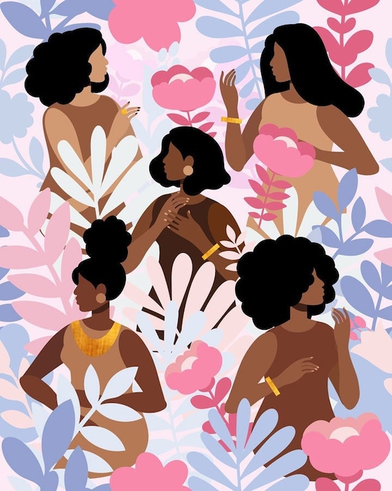 Black Art, Black Woman Art, African American Art, Black Girl Art