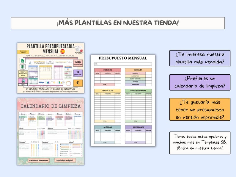 Digital Income and Expense Planner for Couples in Spanish - Monthly Personal Budget Template, Google Sheets image 12