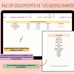 Plantilla presupuesto mensual personal (español) - Control de gastos e ...