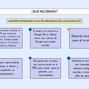 Digital Income and Expense Planner for Couples in Spanish - Monthly Personal Budget Template, Google Sheets image 11