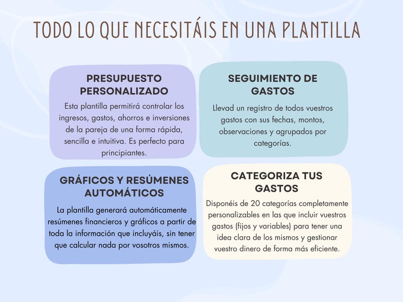 Digital Income and Expense Planner for Couples in Spanish - Monthly Personal Budget Template, Google Sheets image 3