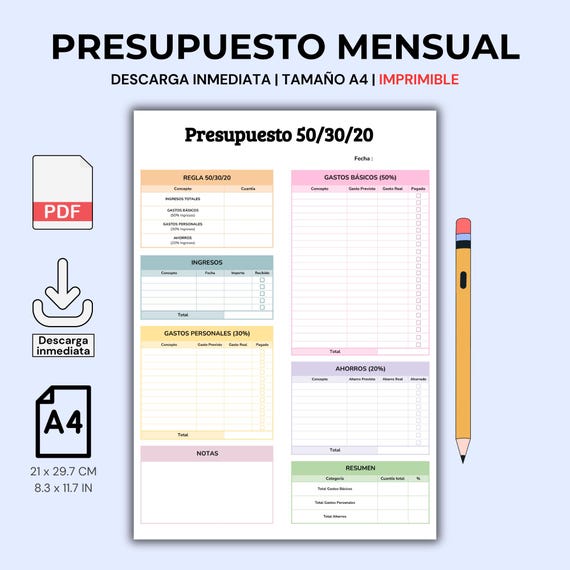Printable Budget Worksheet In Spanish