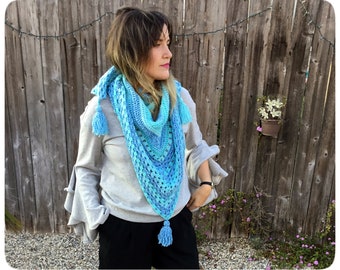 What's The Point? Triangle Scarf Crochet Pattern ***PATTERN ONLY***