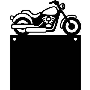 Motorcycle picture frame banner