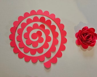 Kit DIY de découpes de fleurs en papier laminé, 3 pouces