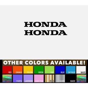 2 calcomanías de vinilo con el logotipo de Honda de 4 pulgadas para ventana de automóvil, camión, carreras, motocicleta, cualquier color