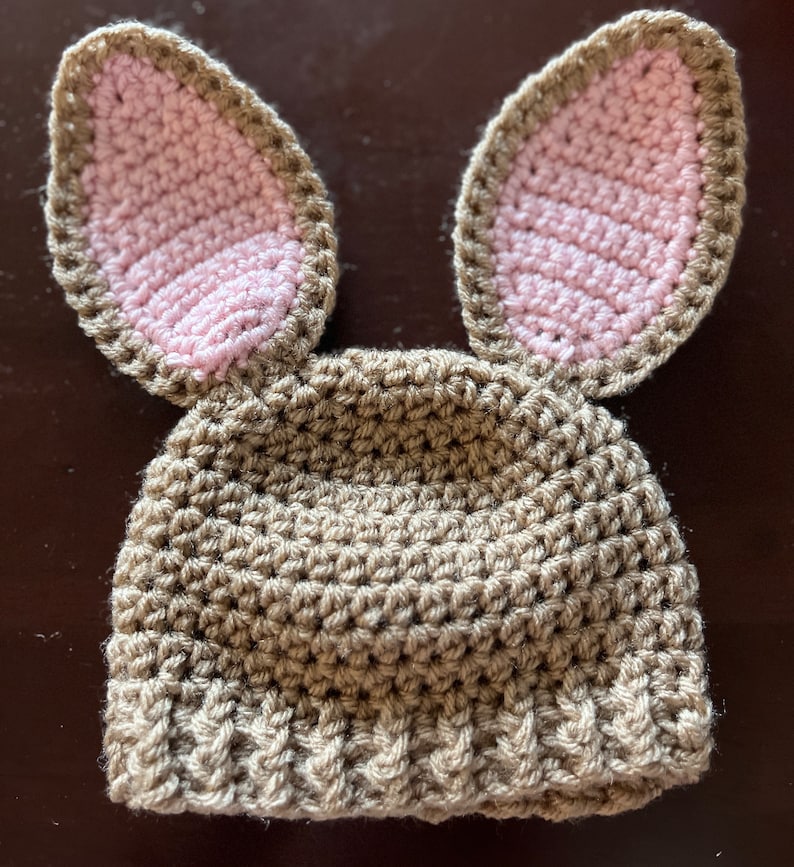 Newborn Crochet Bunny Ears Hat Pattern - Etsy