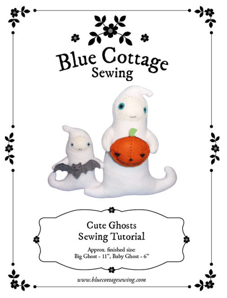 Cute Ghost PDF Sewing Tutorial Halloween Decorations - Etsy