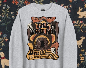 T-shirt Groovy Locked Tomb Band Gildan Crewneck // Gideon The Ninth // Harrow The Ninth // Nona The Ninth // The Locked Tomb