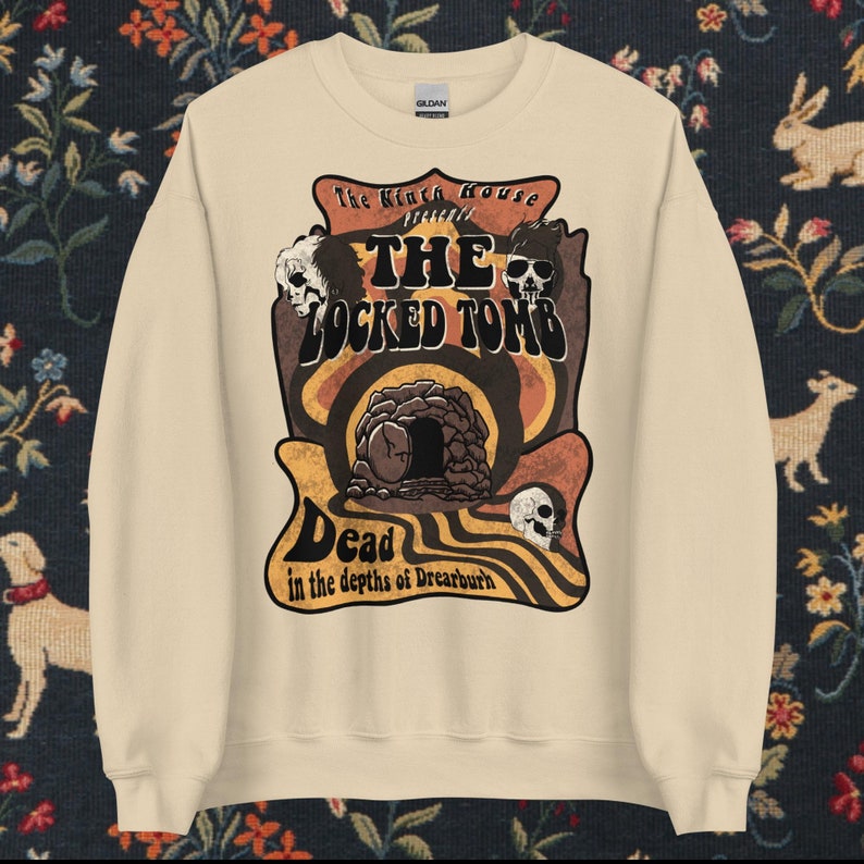 Gideon Bandmerch Groovy Locked Tomb Band Tee Gildan Crewneck // Gideon the Ninth ...