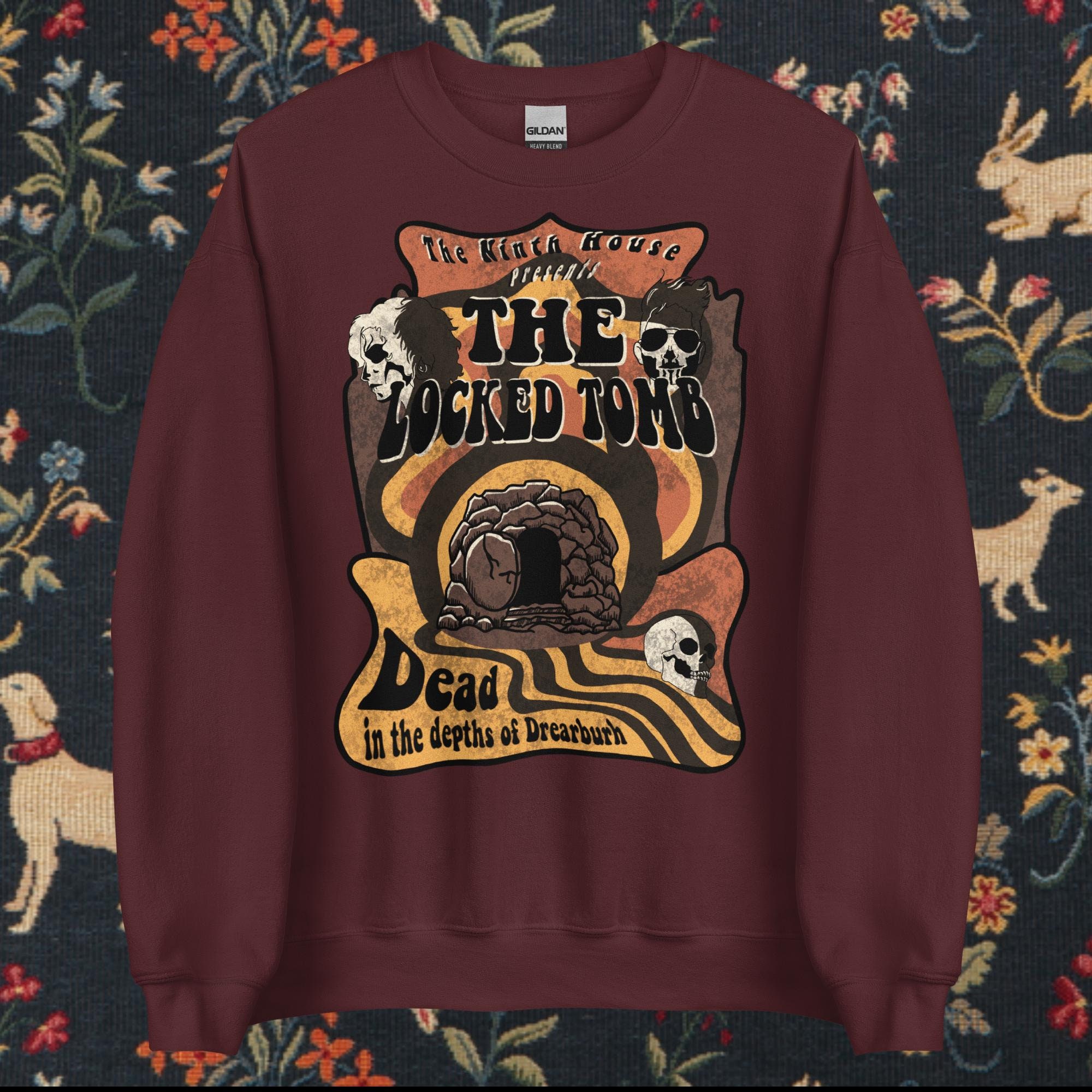 Gideon Bandmerch Groovy Locked Tomb Band Tee Gildan Crewneck // Gideon the Ninth ...