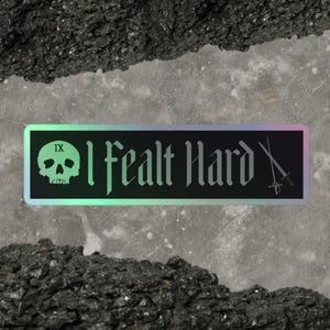 Gideon Fealt&#39;s Hard Holographic Sticker // Bookish Art // Gideon The Ninth // Harrow The Ninth // Nona The Ninth // The Locked Tomb
