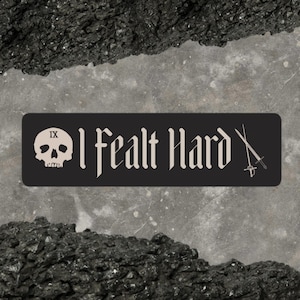 Gideon Fealt&#39;s Hard Bubble-free Sticker // Bookish Art // Gideon The Ninth // Harrow The Ninth // Nona The Ninth // The Locked Tomb