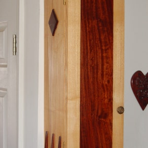 Ash and Padauk Hanging Cabinet image 4