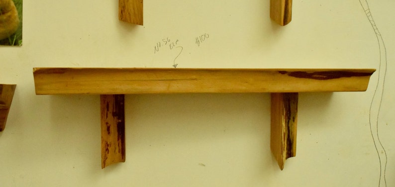 No. 56 Thick Elm Live Edge Shelf image 2