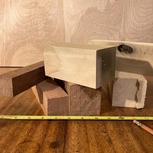 Box of Mixed Craft & Project LUMBER - POPLAr CHERRy WALNUT MAHOGANY