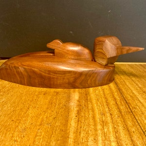 Mother Loon wooden sculpture image 3