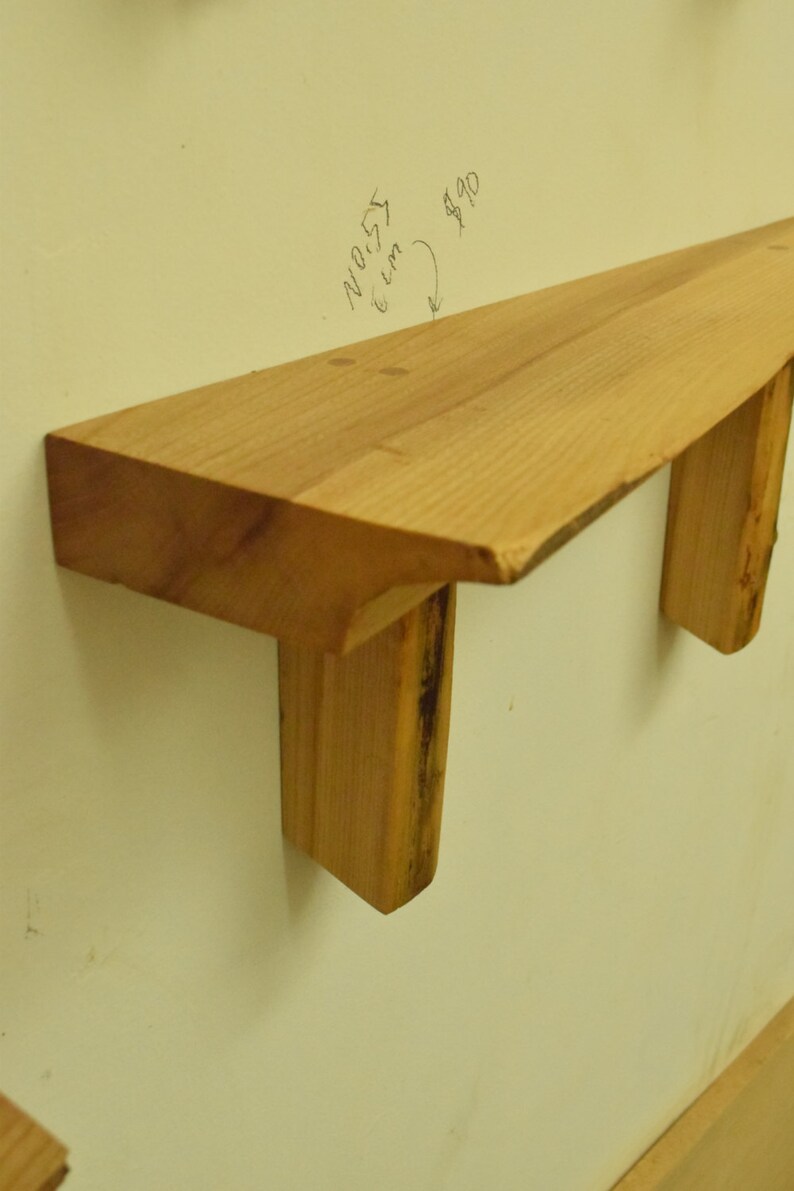No. 55 Thick Elm Live Edge Shelf Etsy