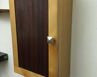 Maple and Padauk Hanging Cabinet