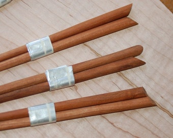 Hand-carved Cherry Wood Chopsticks