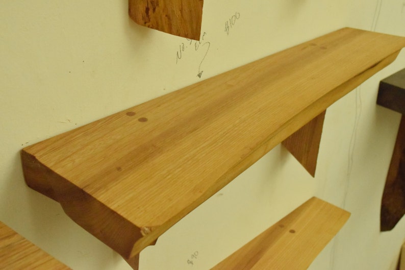 No. 56 Thick Elm Live Edge Shelf image 4