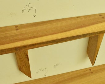 No. 57 - Thick Elm Live Edge Shelf