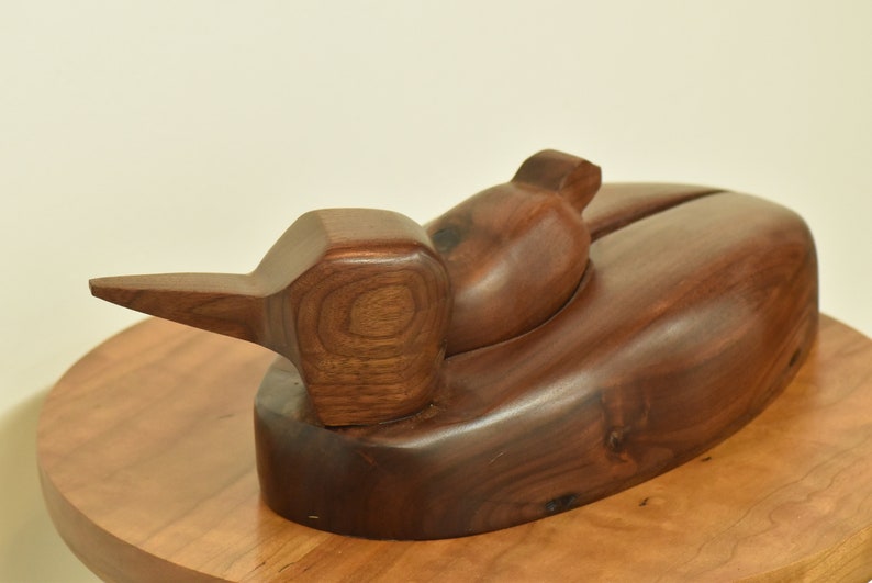 Mother Loon wooden sculpture image 9