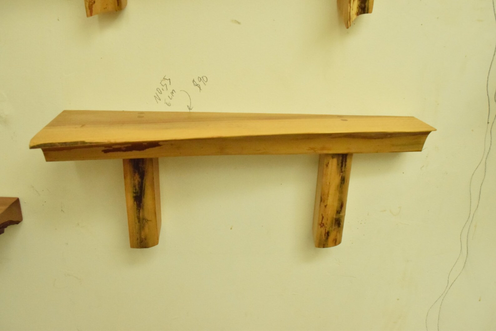 No. 55 Thick Elm Live Edge Shelf Etsy