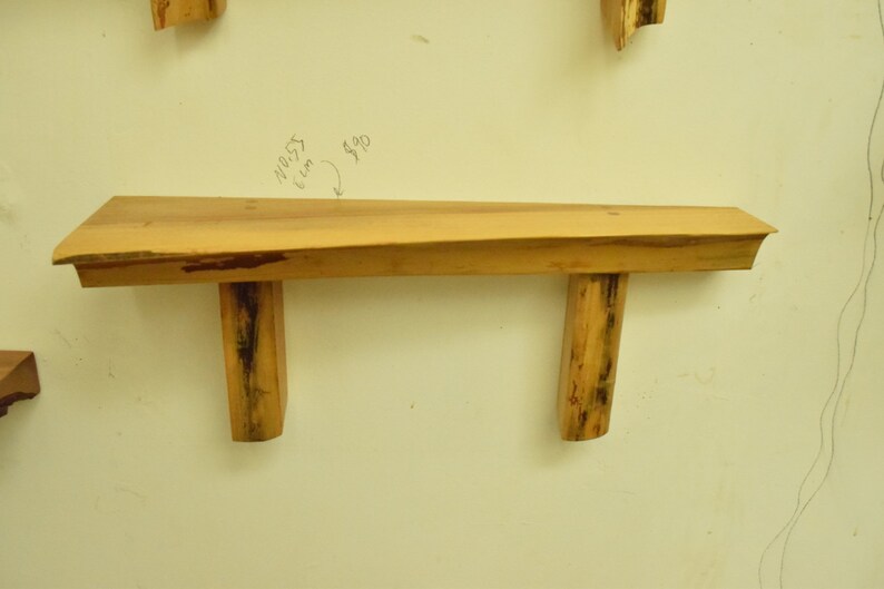 No. 55 Thick Elm Live Edge Shelf Etsy