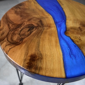 Made To Order Epoxy Coffee Table,Custom River Table with Resin Natural Olive Wood, Modern Home Decor, Custom Size&Shape Options, Unique Gift