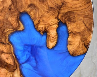 Made to Order Live Edge Epoxy Coffee Table, Unique Epoxy Side Table, Rustic Coffee Table, Live Edge End Table, River Coffee Table