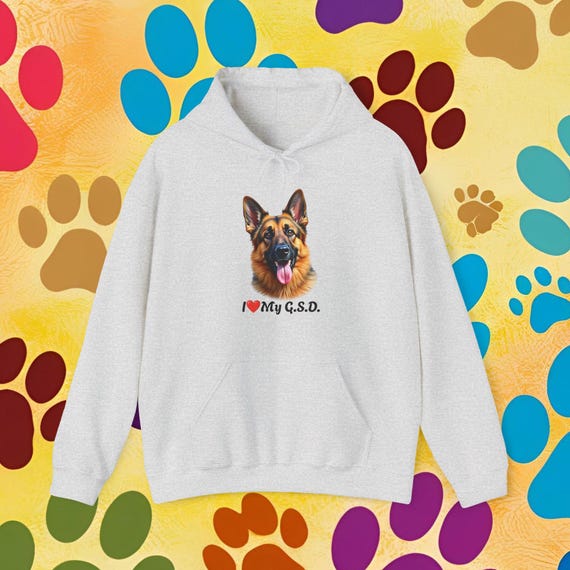 German Shepherd Dog Lover Hoodie, GSD Sweatshirt, Dog Mom Dad Gift