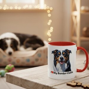 Border Collie Coffee Mug, Dog Mom Gift, Pet Lover
