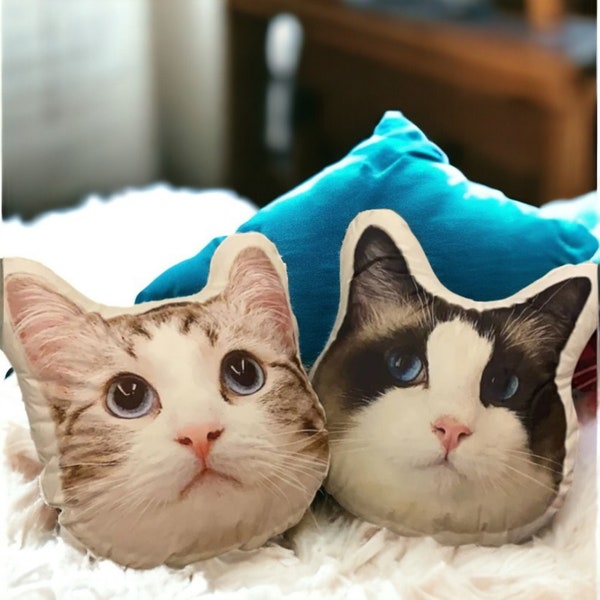 Custom Pet Pillow Dog Throw Pillow, 3D Custom Dog Cat Photo Pillow, Pet Memorial Gift, Custom Shaped Pillow, Pet Pillow