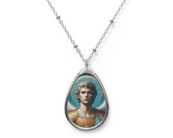Archangel Michael Archangel Empowerment: Courage Oval Necklace