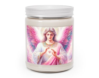 Archangel Chamuel Healer of Hearts Scented Candles, 9oz