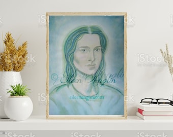 Archangel Raphael,  Angel Art Print, Healing, Energy Art, 16 x 20 Canvas Print available only through WhiteRosePath on Etsy