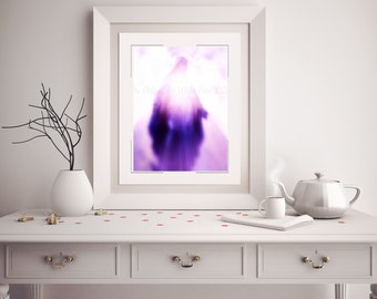 Queen of Angels  8 x 10 Mother Mary art Print in Giclee Paper