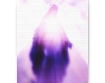 Queen of Angels  8 x 10 Mother Mary art Print  Matte Canvas, Stretched, 1.25"