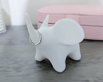 Olifantringhouder - unieke olifantdecor-ringstandaard voor ringdisplay - gestileerd 3D-geprint
