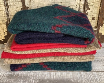 Felted Wool Sweater Fabric Scraps-Recycled Wool Sweater-DeStash Wool Scrap Lot-Upcycled Wool Remnants