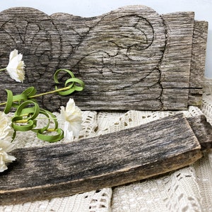 Salvage Antique Wood Pieces-Antique Oak-Chippy Wood-Vintage Wooden Oak-Old Furniture Parts-Assemblage Art-Mixed Media-Upcycled Art