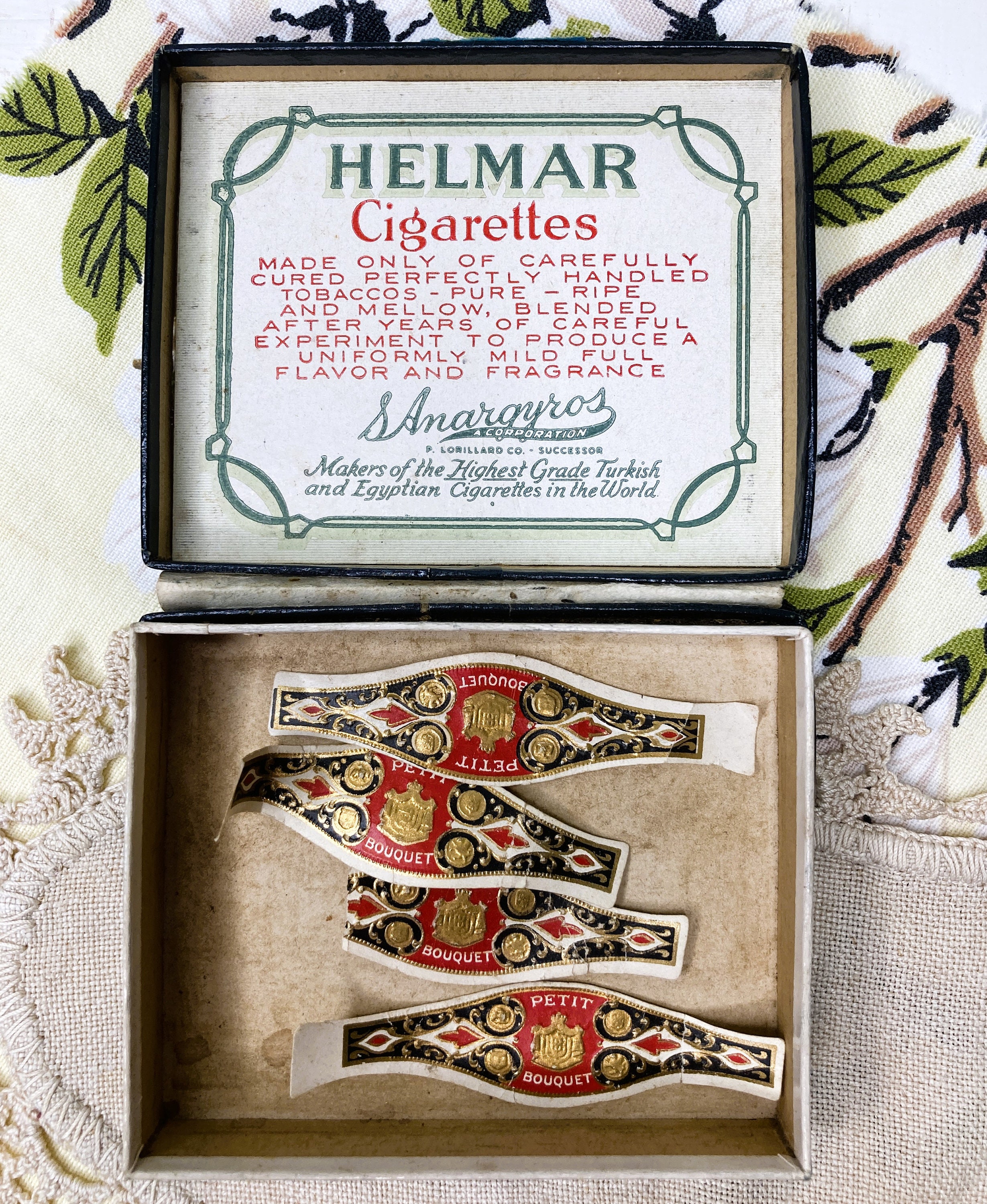 Vintage Cigarette Advertising, Helmar Cigarette Box, Egyptian Motif, Art  Deco Egyptian Revival, Turkish Cigarettes, Antique Paper Box